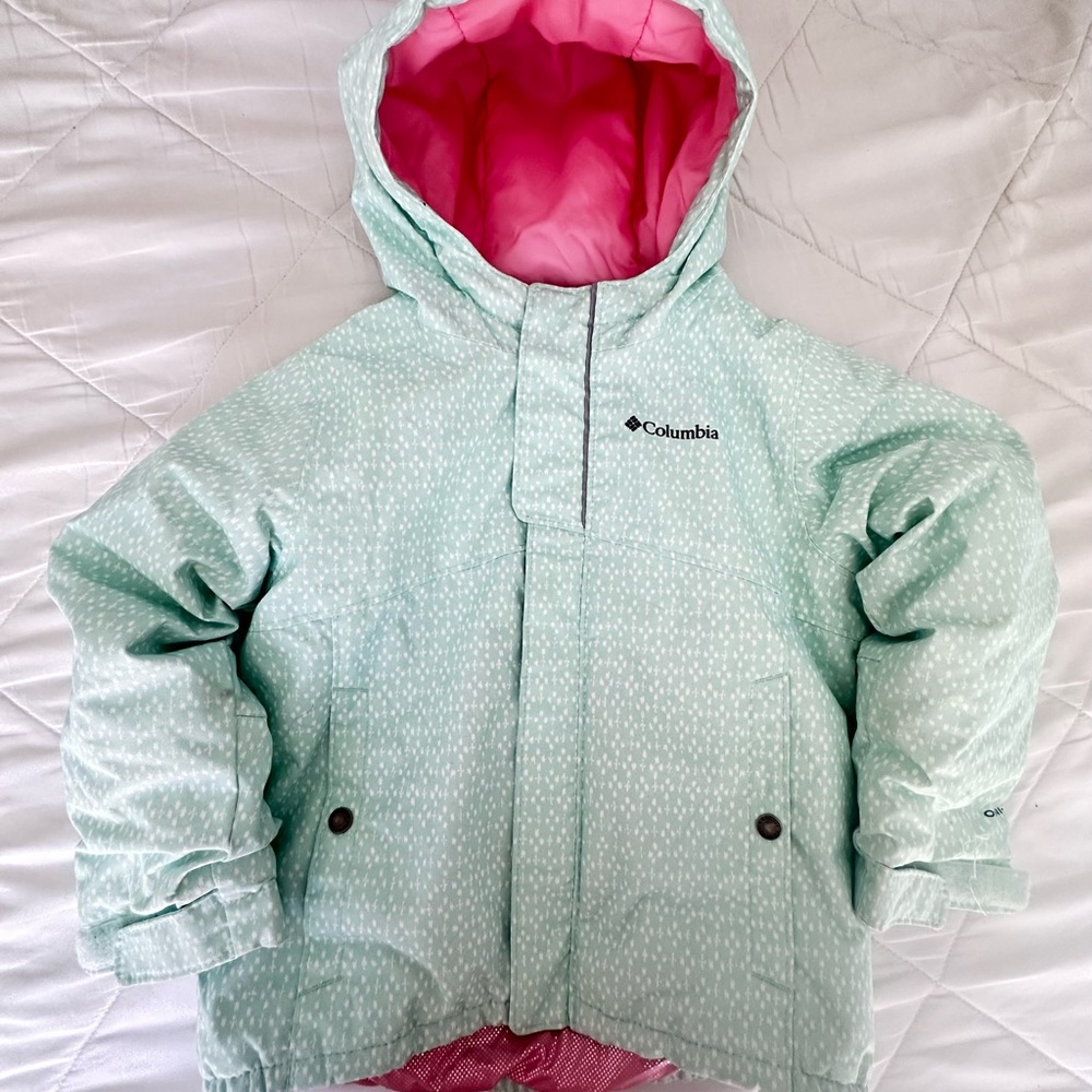 Columbia Mint Green Hooded Jacket